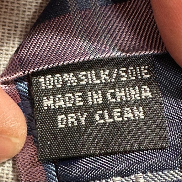 Disney Parks plaid Mickey Mouse tie, 100% silk, "hidden Mickeys", purple - Picture 6 of 7